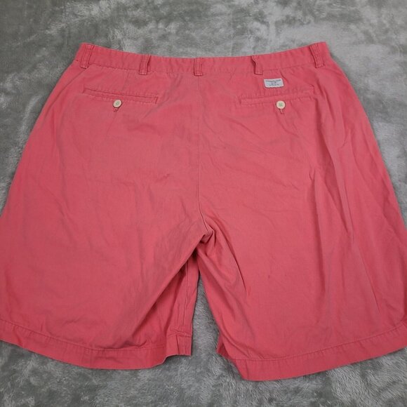 Vineyard Vines Links Shorts Mens Size 38 Coral Flat‎ Front 100% Cotton - Picture 8 of 8